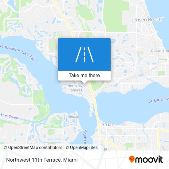 Mapa de Northwest 11th Terrace