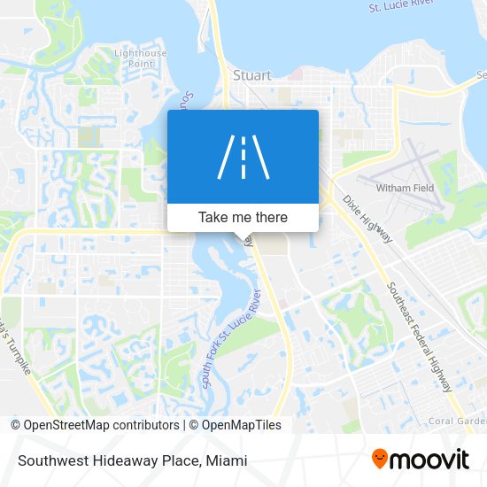 Southwest Hideaway Place map