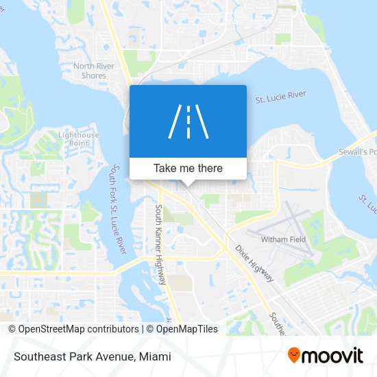 Southeast Park Avenue map