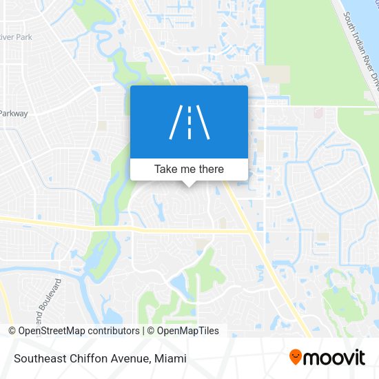 Southeast Chiffon Avenue map