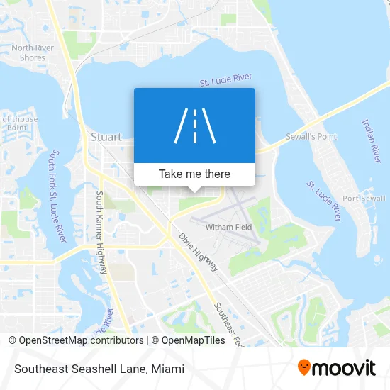 Southeast Seashell Lane map