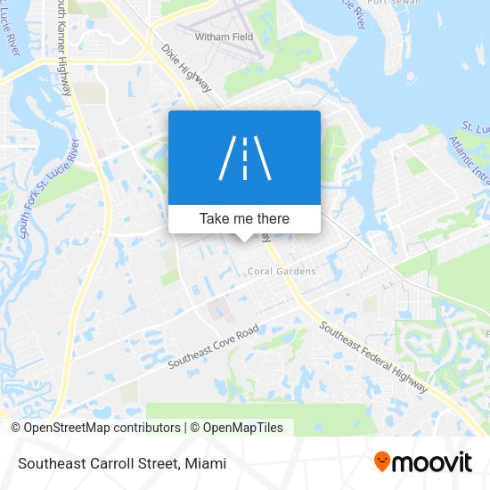 Southeast Carroll Street map