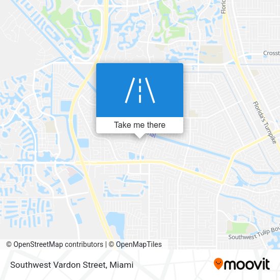 Southwest Vardon Street map