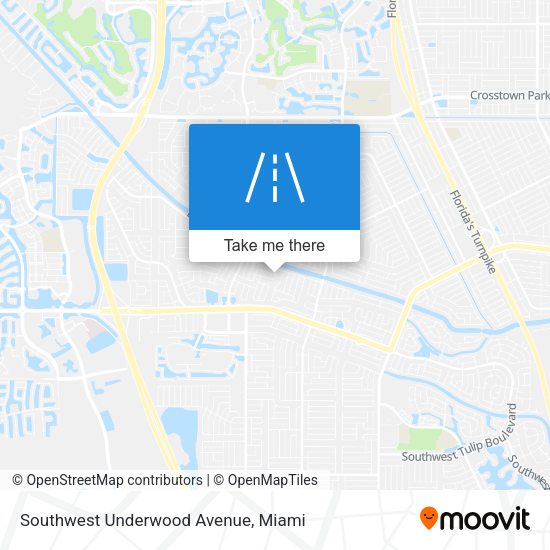 Southwest Underwood Avenue map