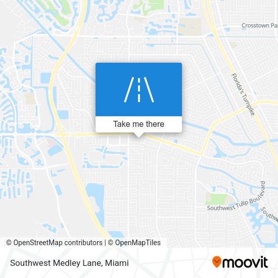 Southwest Medley Lane map