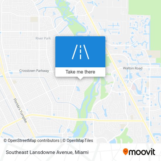 Southeast Lansdowne Avenue map