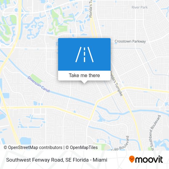 Mapa de Southwest Fenway Road