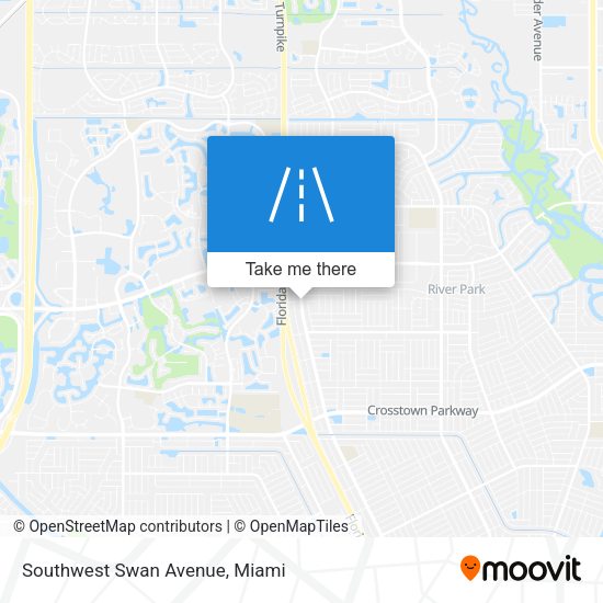 Southwest Swan Avenue map