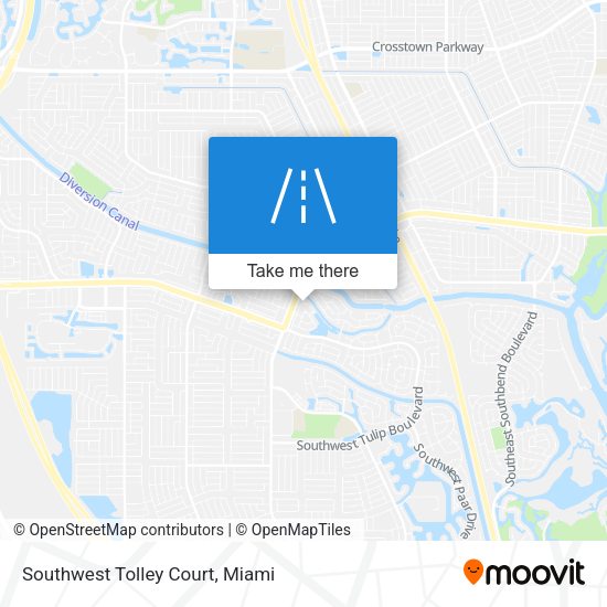 Mapa de Southwest Tolley Court