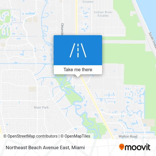 Northeast Beach Avenue East map