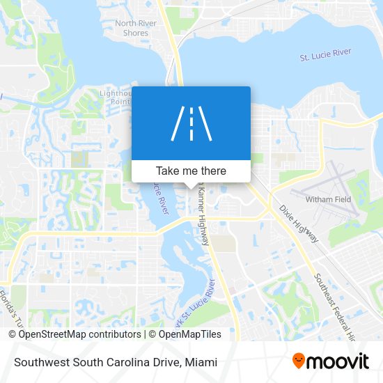 Mapa de Southwest South Carolina Drive