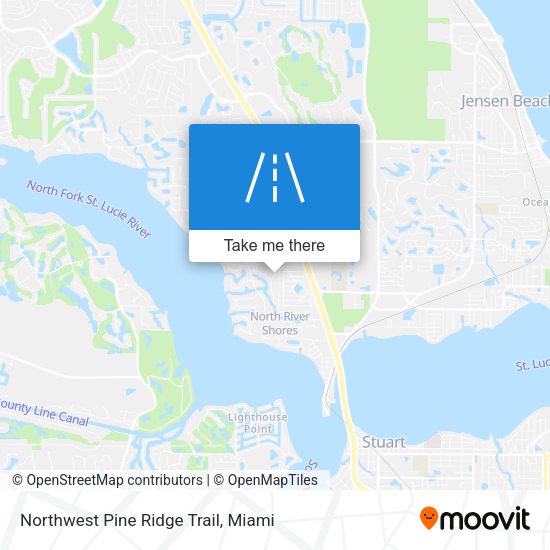 Northwest Pine Ridge Trail map