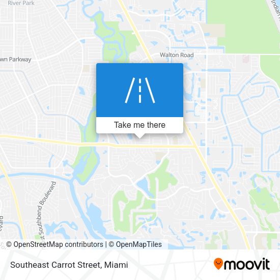 Southeast Carrot Street map