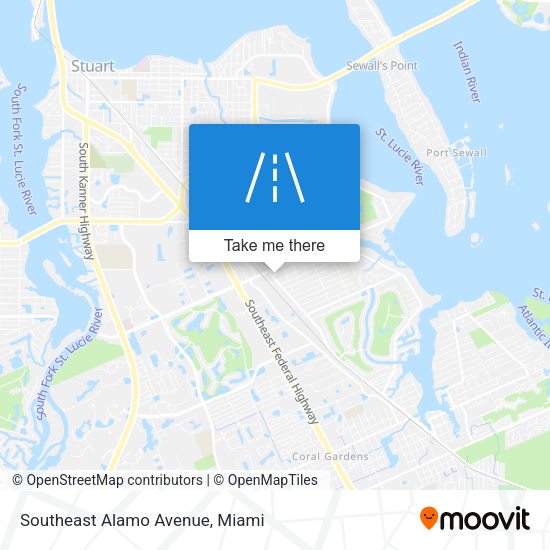 Mapa de Southeast Alamo Avenue