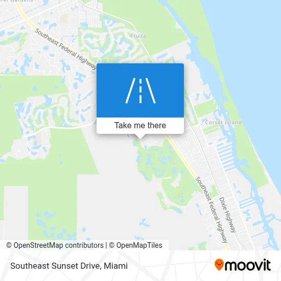 Southeast Sunset Drive map