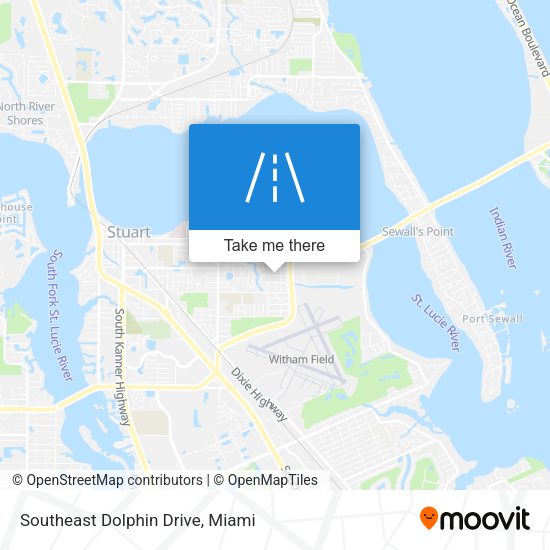 Southeast Dolphin Drive map