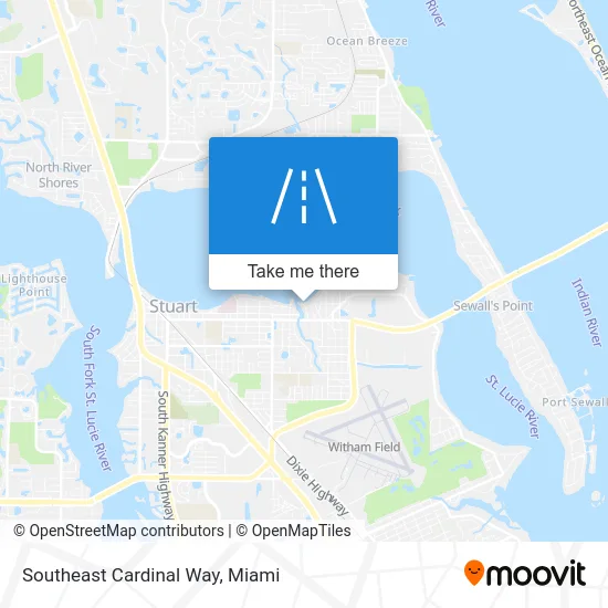 Southeast Cardinal Way map