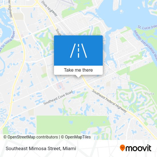 Southeast Mimosa Street map