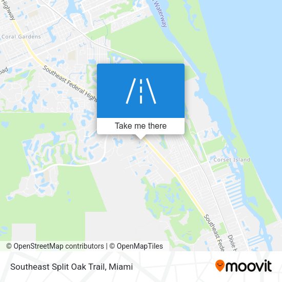 Southeast Split Oak Trail map