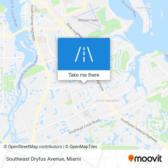 Mapa de Southeast Dryfus Avenue