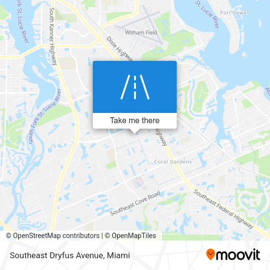 Southeast Dryfus Avenue map
