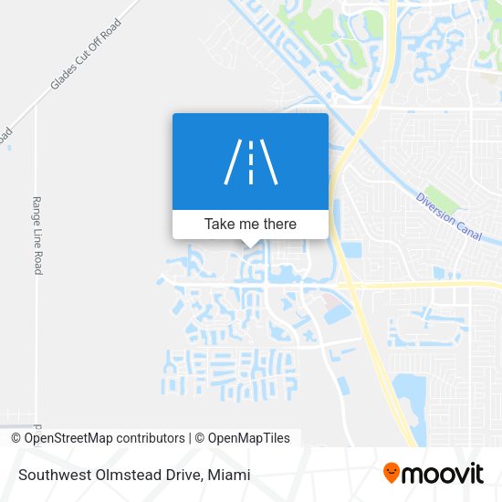Southwest Olmstead Drive map