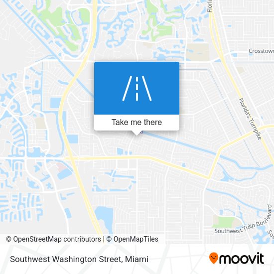 Southwest Washington Street map