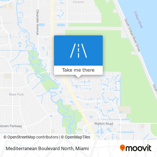 Mediterranean Boulevard North map