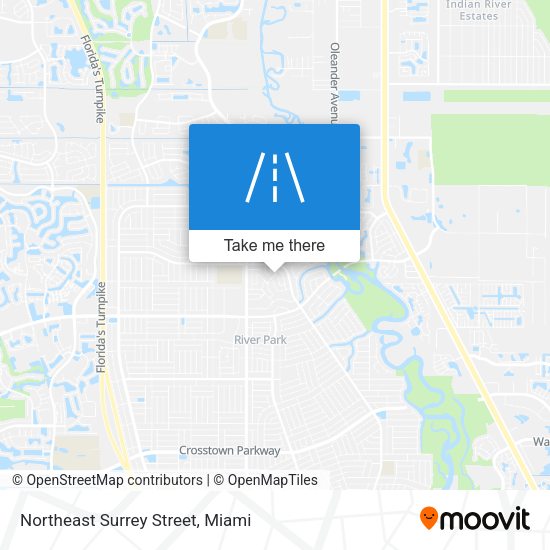 Northeast Surrey Street map