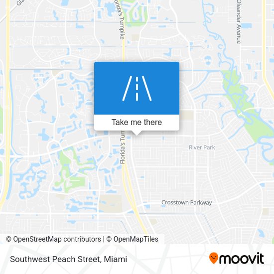 Mapa de Southwest Peach Street
