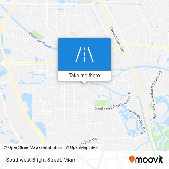Southwest Bright Street map