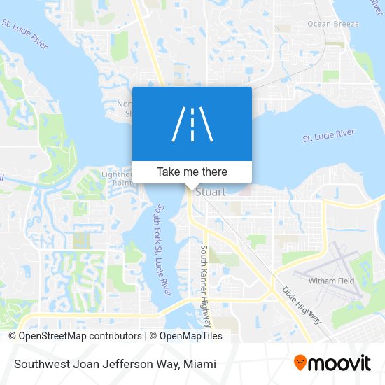 Southwest Joan Jefferson Way map