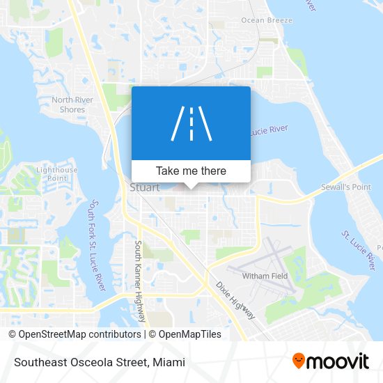 Southeast Osceola Street map