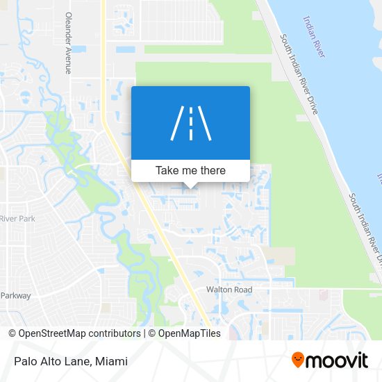 Mapa de Palo Alto Lane