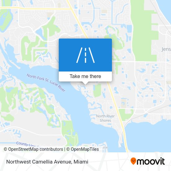 Northwest Camellia Avenue map