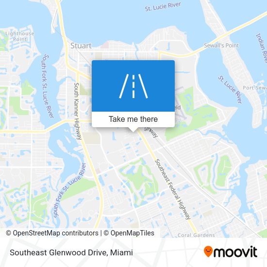 Southeast Glenwood Drive map