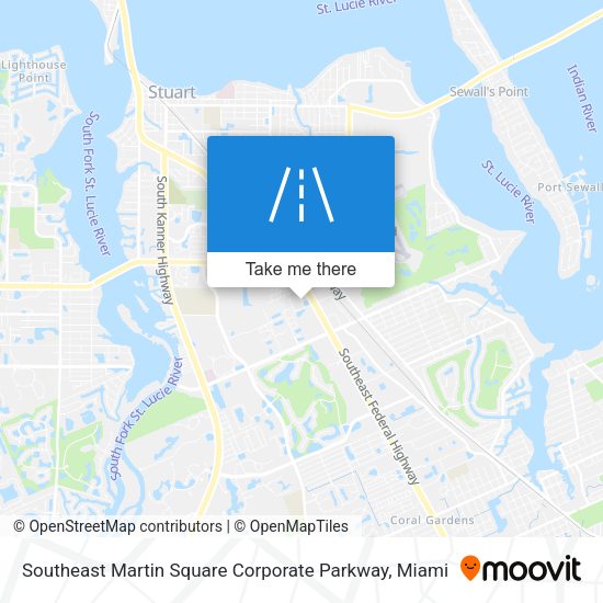 Southeast Martin Square Corporate Parkway map