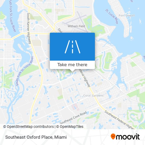 Mapa de Southeast Oxford Place