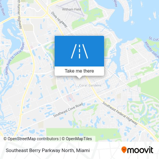 Southeast Berry Parkway North map