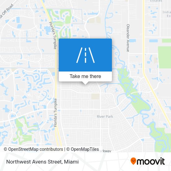 Mapa de Northwest Avens Street