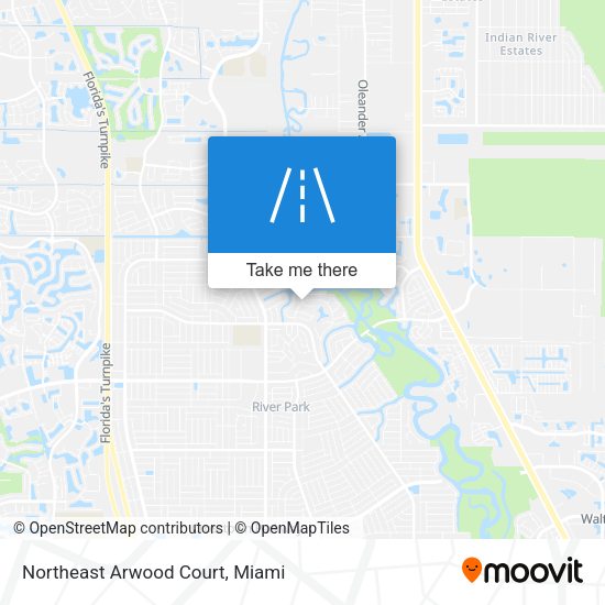 Mapa de Northeast Arwood Court