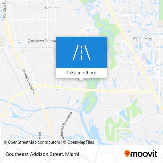 Southeast Addison Street map