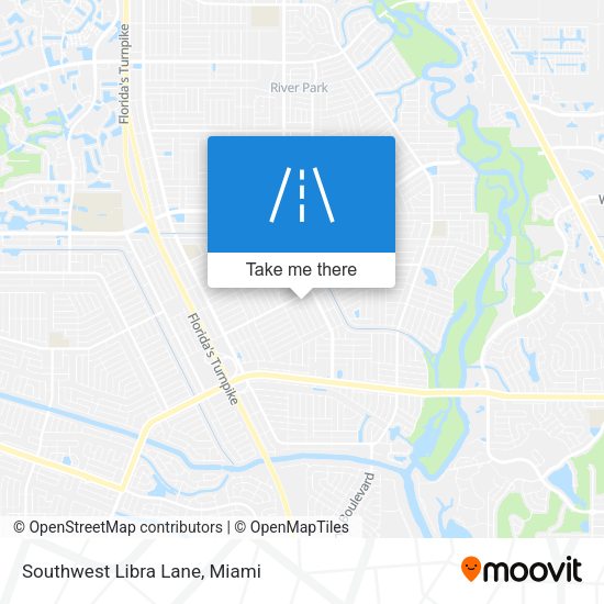 Mapa de Southwest Libra Lane
