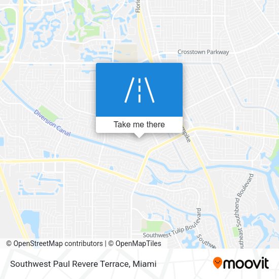 Southwest Paul Revere Terrace map