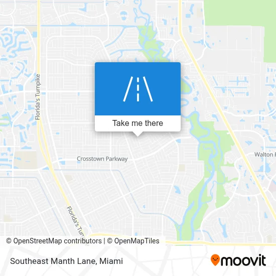Southeast Manth Lane map