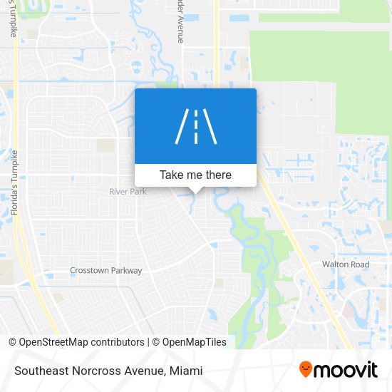 Mapa de Southeast Norcross Avenue