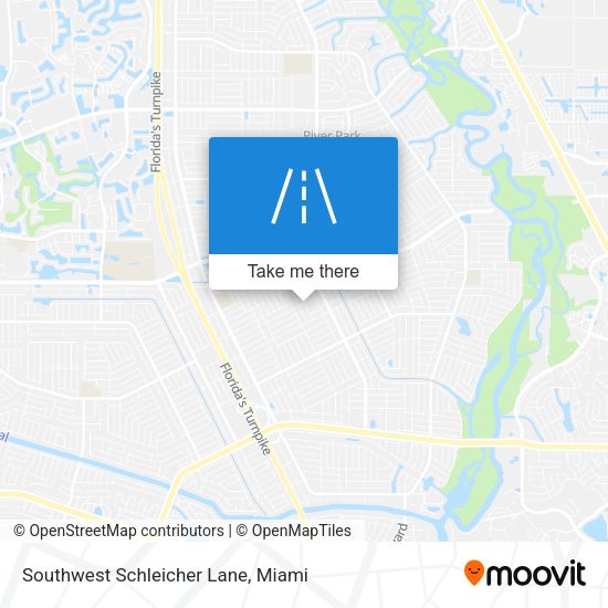 Southwest Schleicher Lane map
