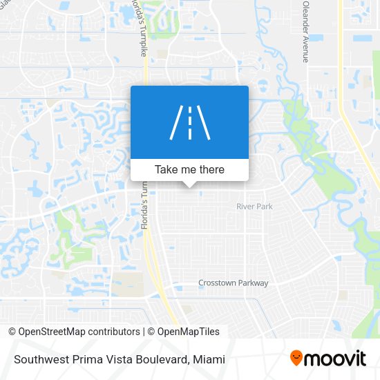 Southwest Prima Vista Boulevard map