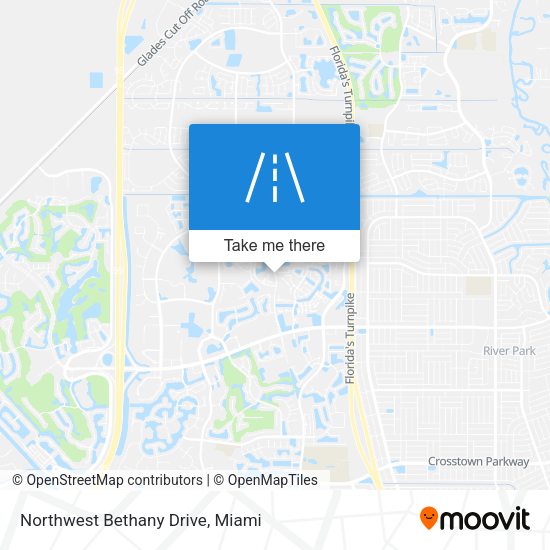 Northwest Bethany Drive map