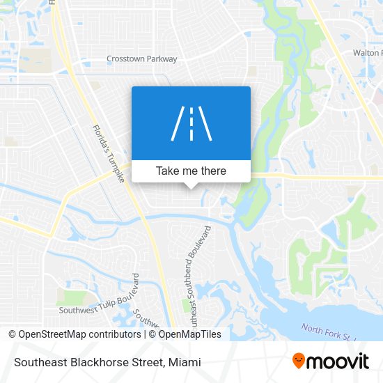 Southeast Blackhorse Street map